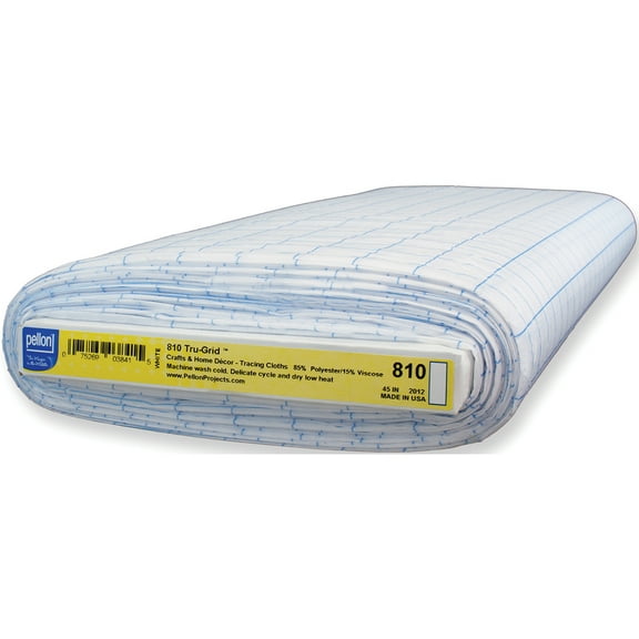 Pellon 810 Tru-Grid Pattern Making and Sewing Fabric, White, 44-Inch x 25 Yard Bolt