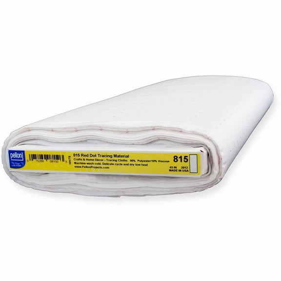 Pellon 815 Red Dot Fabric 45" x 10 Yards by the Bolt, White