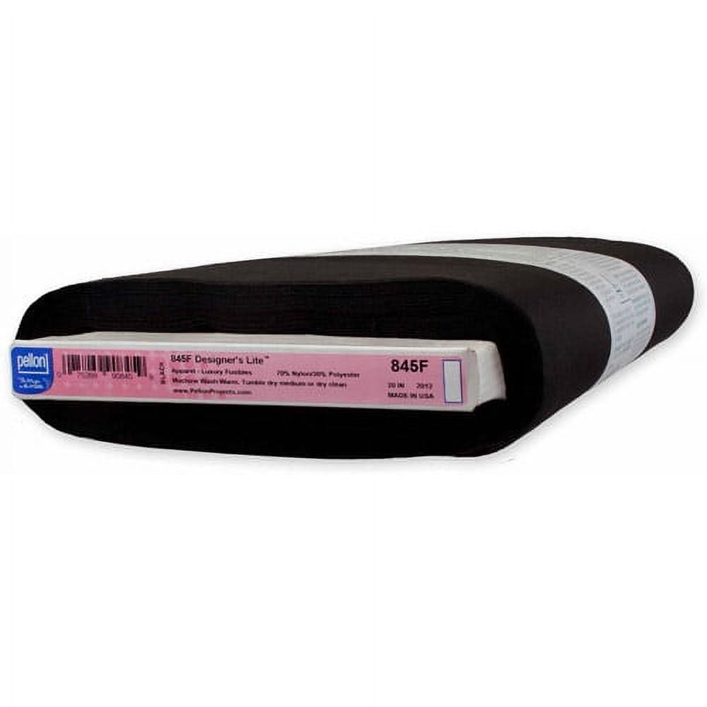 Pellon 845F Fabric Interfacing, Black 20" x 10 Yards by the Bolt