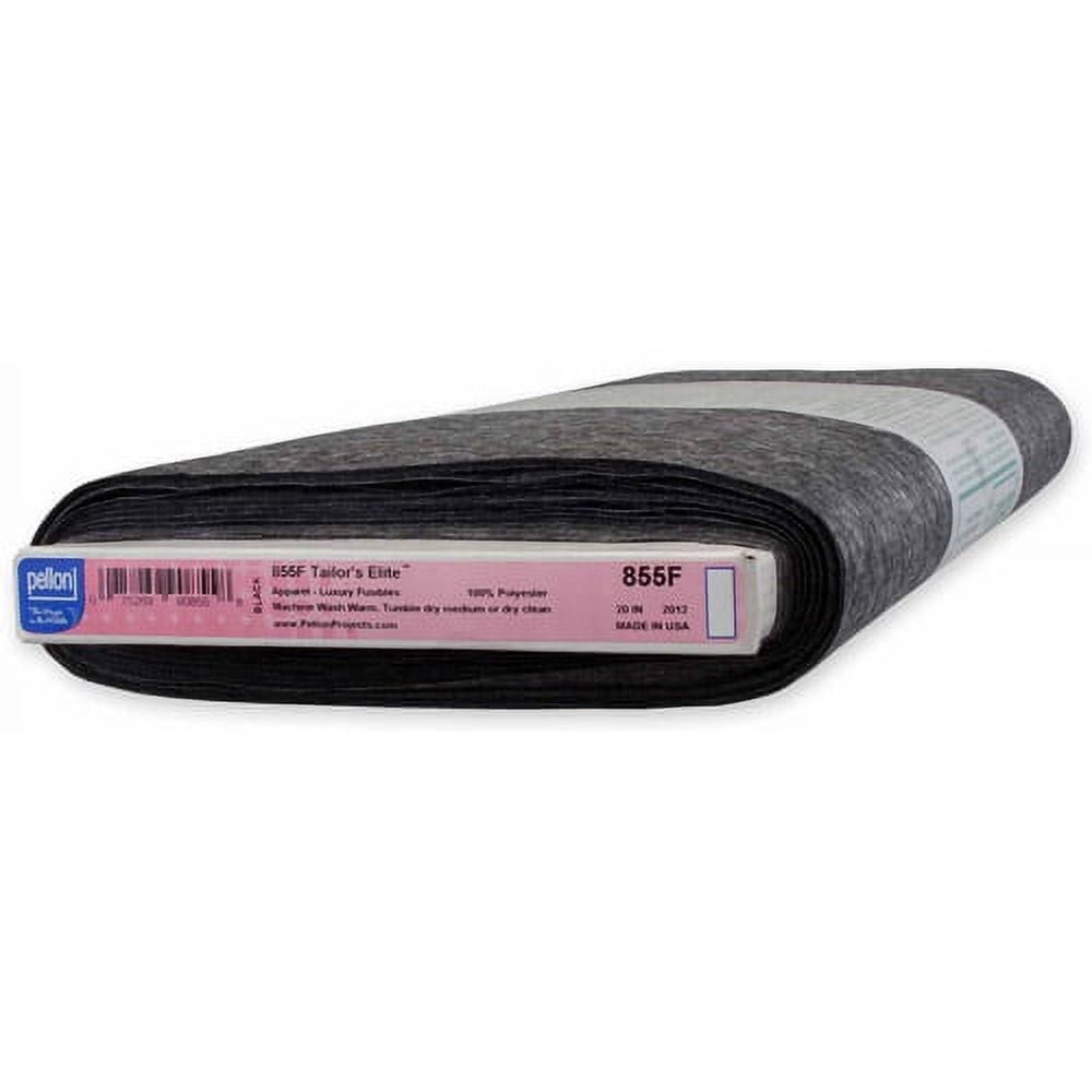 Pellon 855F Fabric Interfacing, Black 20" x 25 Yards by the Bolt