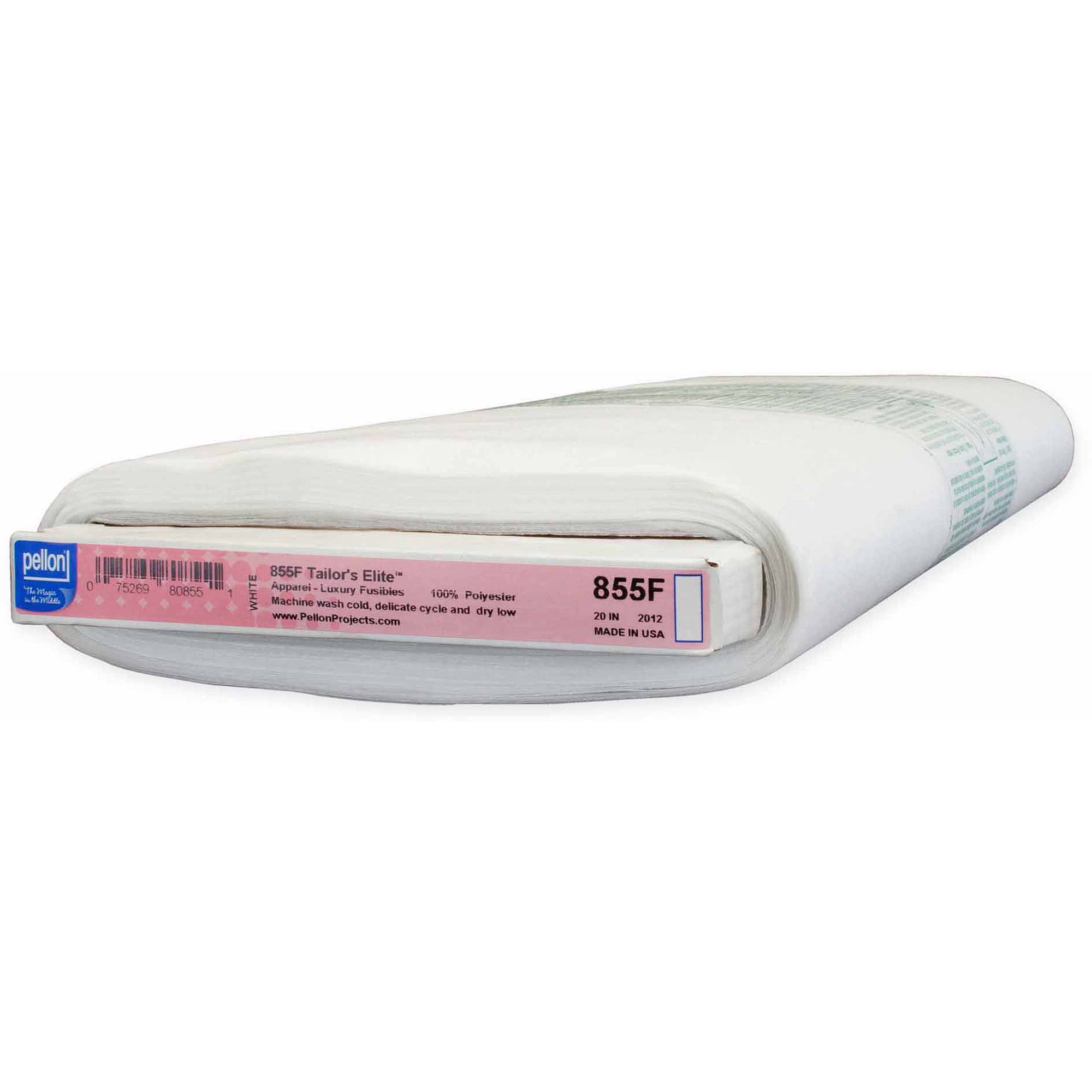 Pellon 855F Tailor's Elite Fusible Fabric Interfacing White 20" x 10 Yards Bolt