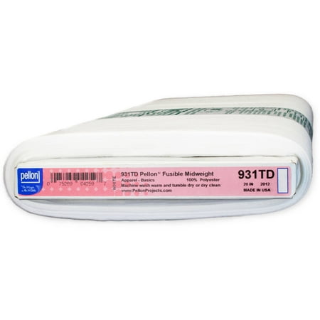 Pellon 931TD Fabric Interfacing, White 20" x 25 Yards by the Bolt