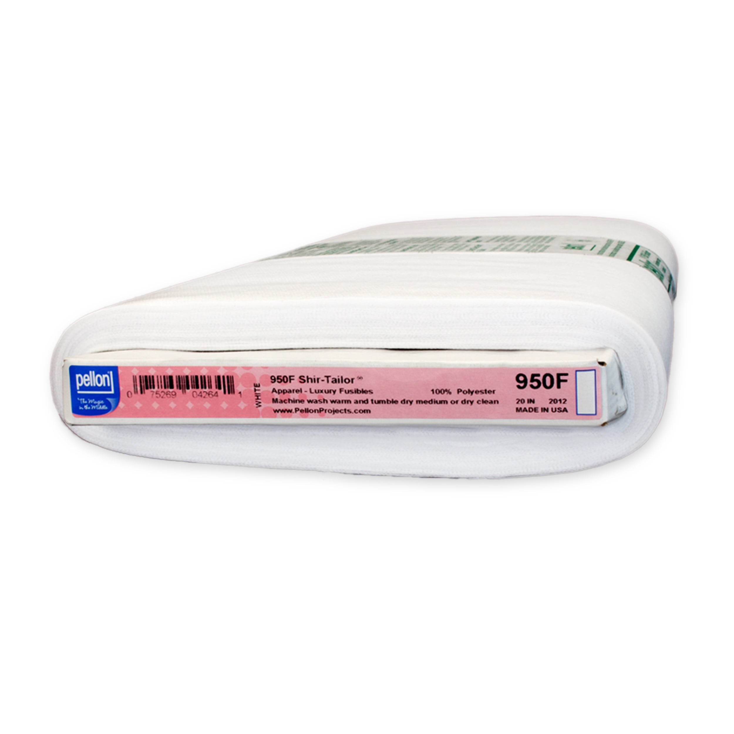 Pellon 950F Fabric Interfacing, White 20" x 10 Yards by the Bolt
