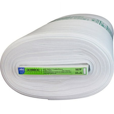 Pellon 987F Fusible Fleece Craft Fabric, White 45" x 10 Yards by the Bolt
