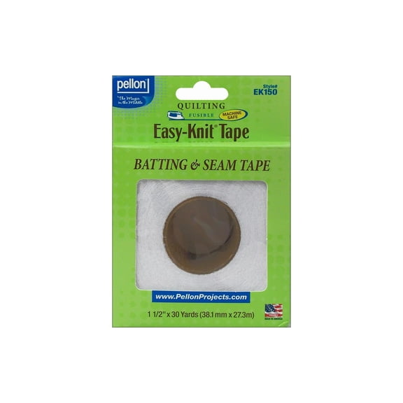 Pellon Batting Sewing Seam Tape White 1.5" x 30 Yards Precut Product Length Package