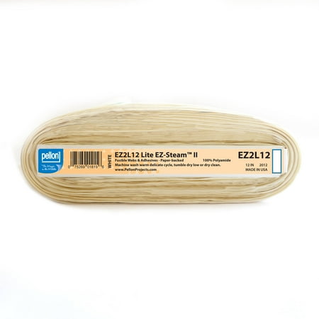 Pellon EZ Steam II Lite Fusible Fabric. Clear. 12" x 10 Yards by the Bolt