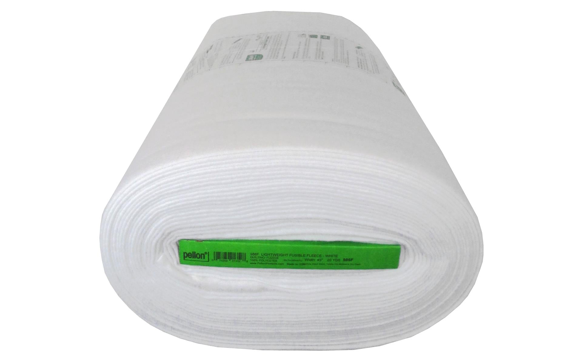Pellon Fleece Fusible Lightweight 45"x20yd White