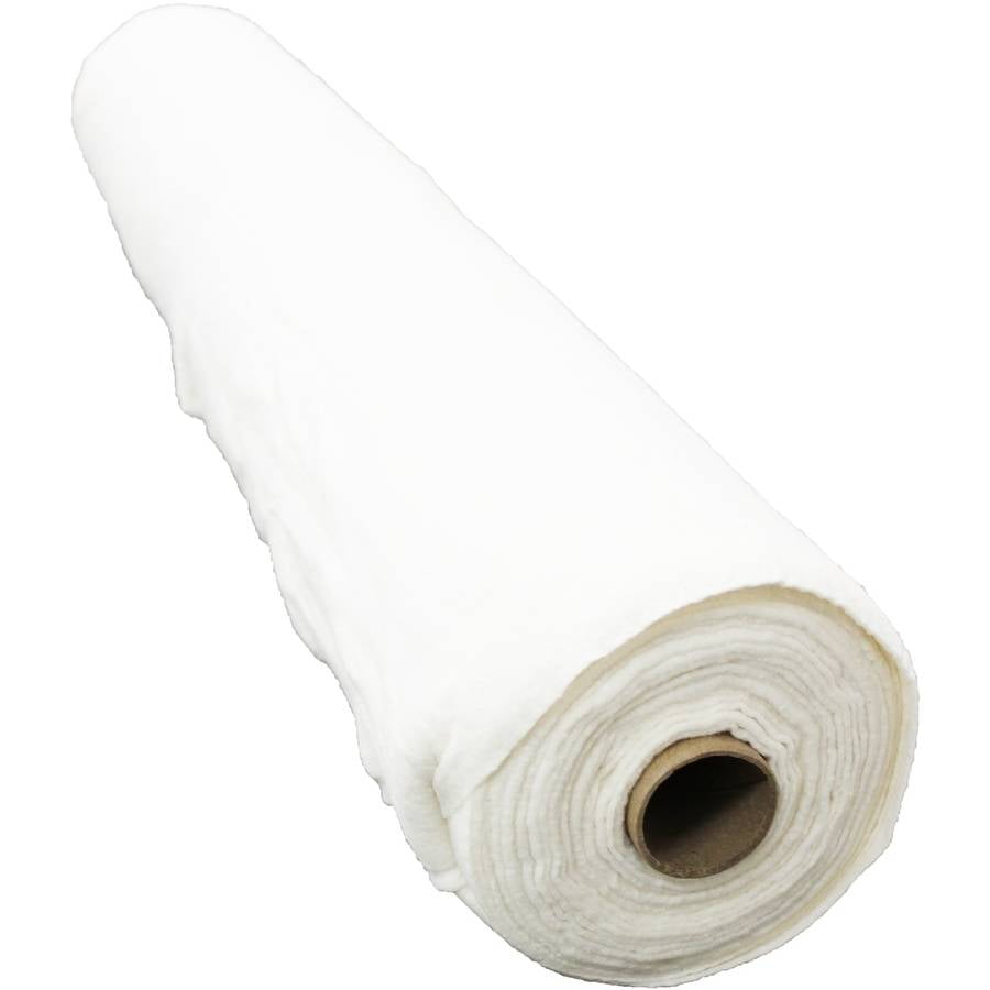 Poly-Fil Mid-Weight 100% Polyester Quilt Batting 96 inch x 15 Yard Roll, Size: 96x15yds, White