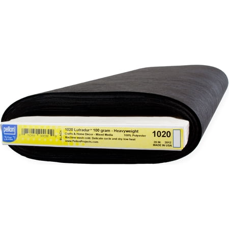 Pellon Lutradur Fabric, Black 20" x 20 Yards by the Bolt 1 Pack