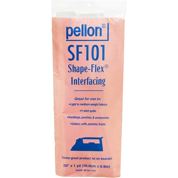 Pellon Shape Flex Cotton 20in x 1yds Fusible Wovent, Style# SF101 Pack of 3