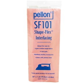 Pellon Shape-Flex Fabric Interfacing, White. 20" x 1 Yard Precut Package