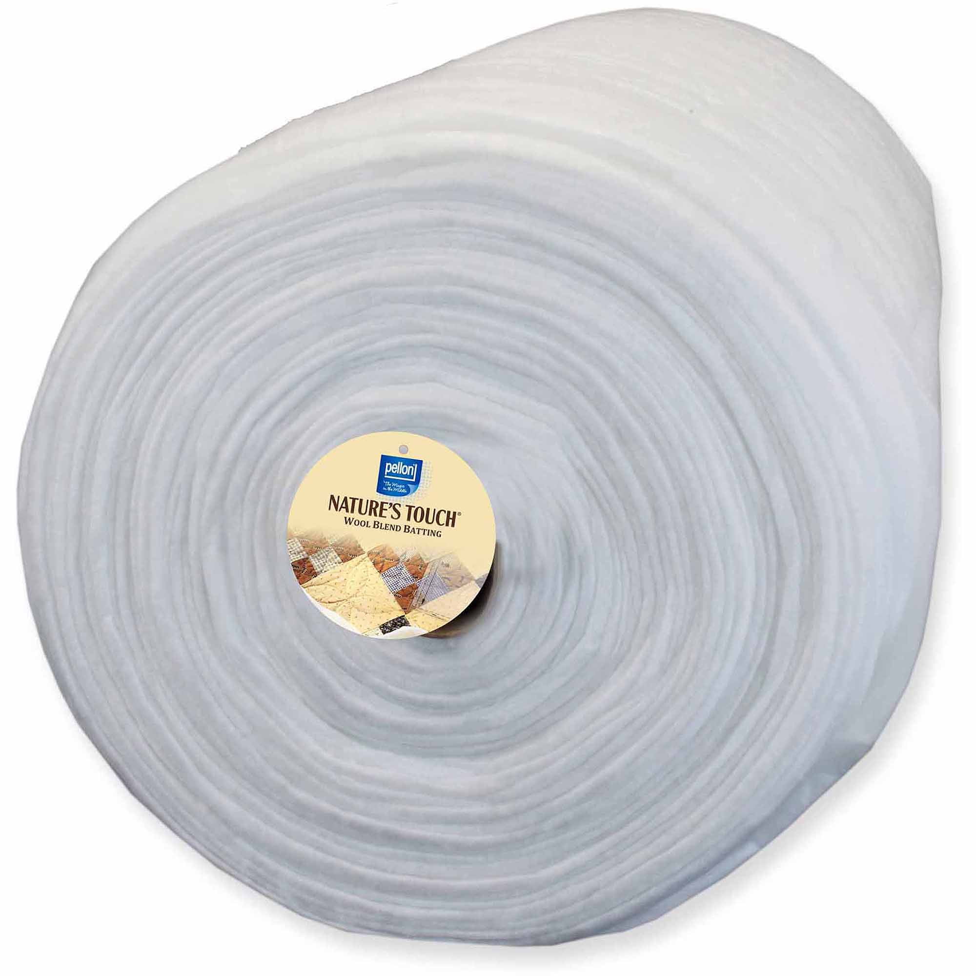 Pellon Natures Touch Wool Batting, 120 inch Wide, 30 Yard Roll, White