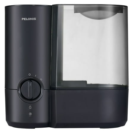 Pelonis 1.2 Gallon Warm Mist Humidifier, Black, PSU12W1BB