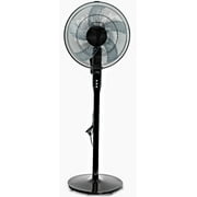 Pelonis 16 12-Speed Adjustable Height Quiet Pedestal Fan with Digital Display & Remote Control, PSPF18AR40B, New, Black