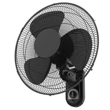 Pelonis 16" 3-Speed Oscillating Wall Mount Fan, FW40-F3B, New, Black