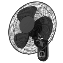 Pelonis 16" 3-Speed Oscillating Wall Mount Fan, FW40-F3B, New, Black
