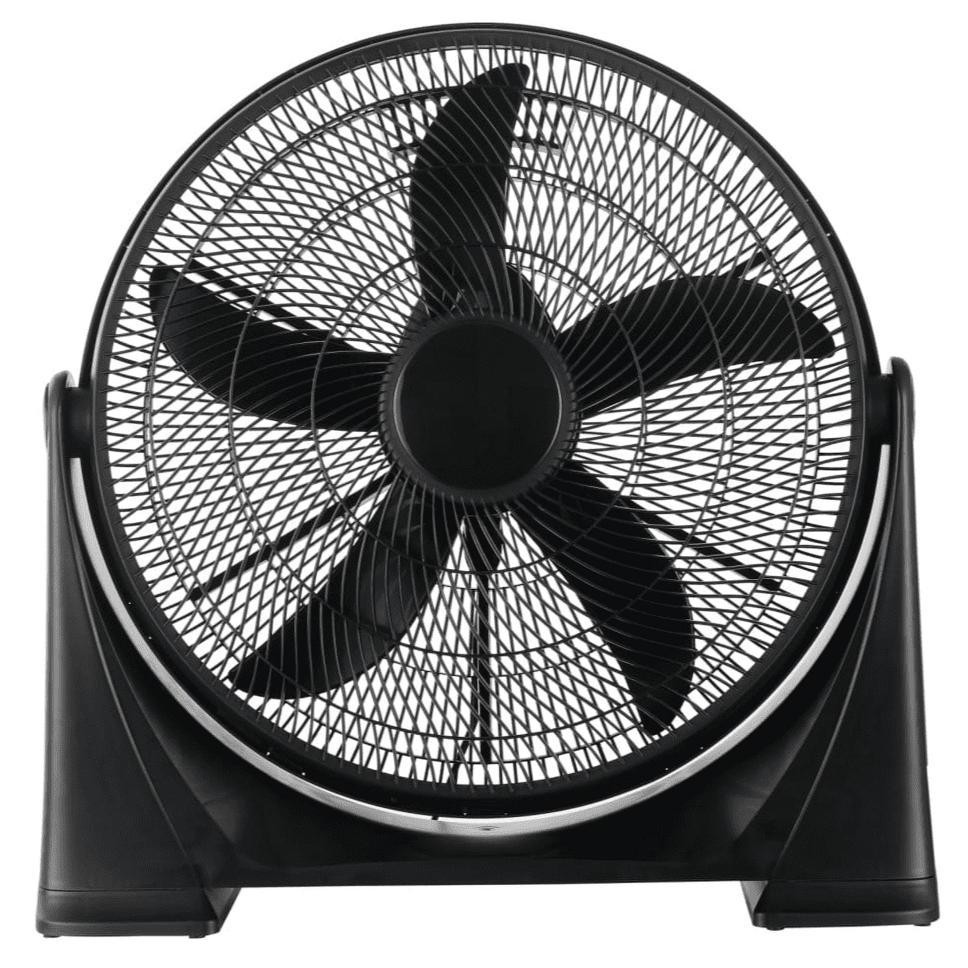 Pelonis 20" 3-Speed Lightweight Air Circulator Floor Fan with Wall Mount Option, FB50-17H, New, Black