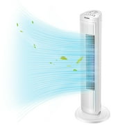 Pelonis 30" 3-Speed Timer and Carry Handle Oscillating Tower Fan