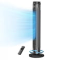 thumbnail image 1 of PELONIS 42-Inch Quiet Oscillating Tower Fan with Remote Control, 5 Speeds, 4 Modes, Digital Timer, Indoor Cooling, Black, 1 of 8