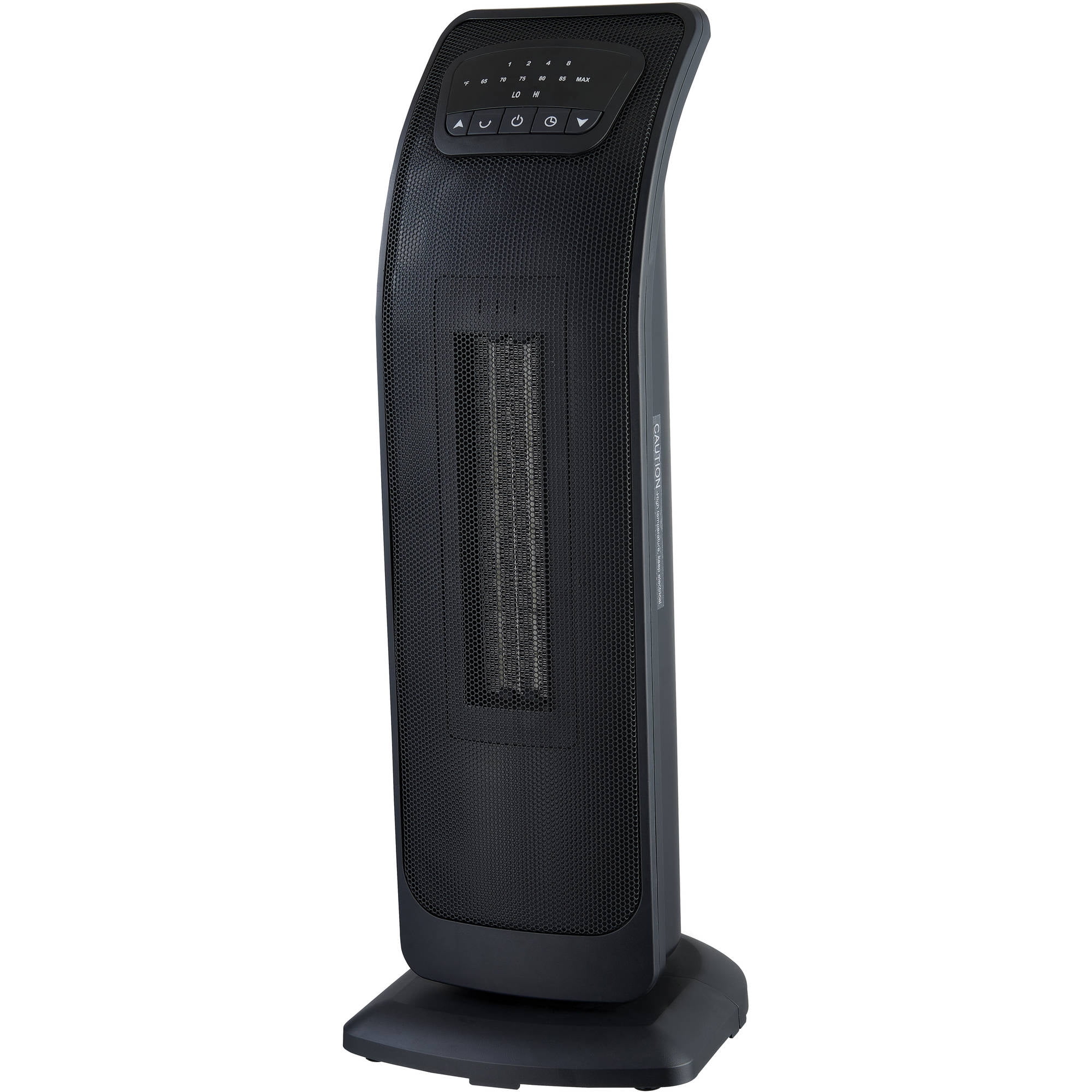 Pelonis Ceramic Tower Heater Two Settings 1500 W 23 In. Black,Gray