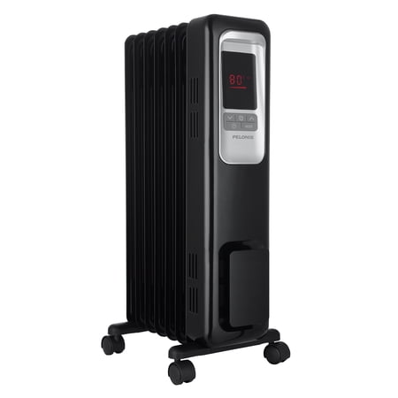 Pelonis Black 1500W Corded Electric 3 Speed Automatic Shutoff Radiant Heater for 500 sq ft