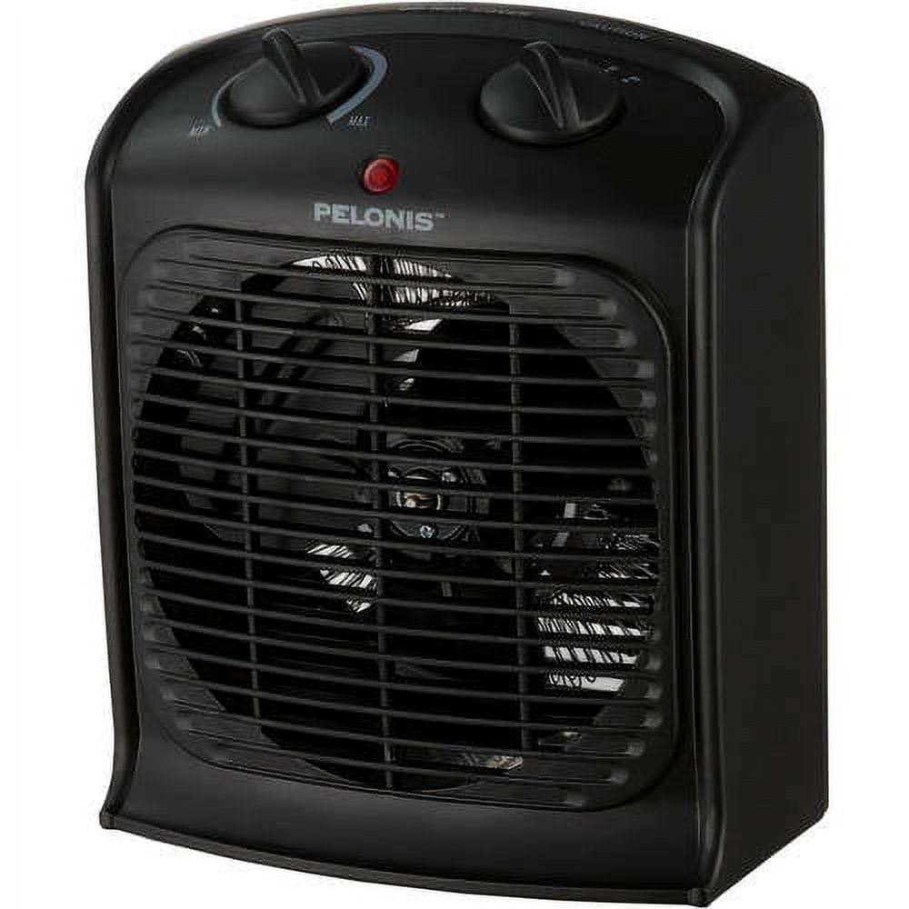 Pelonis Fan-Forced Heater with Thermostat, 120V, Indoor, Black, HF ...