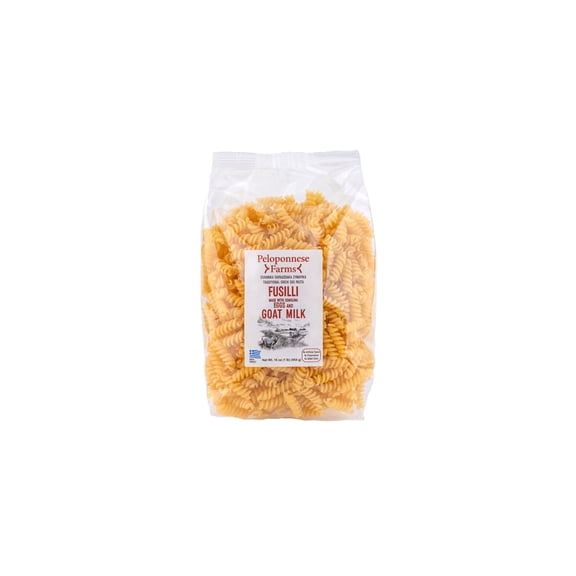 Peloponnese Farms Fusilli Pasta made with Semolina, Eggs, and Goat Milk 16oz