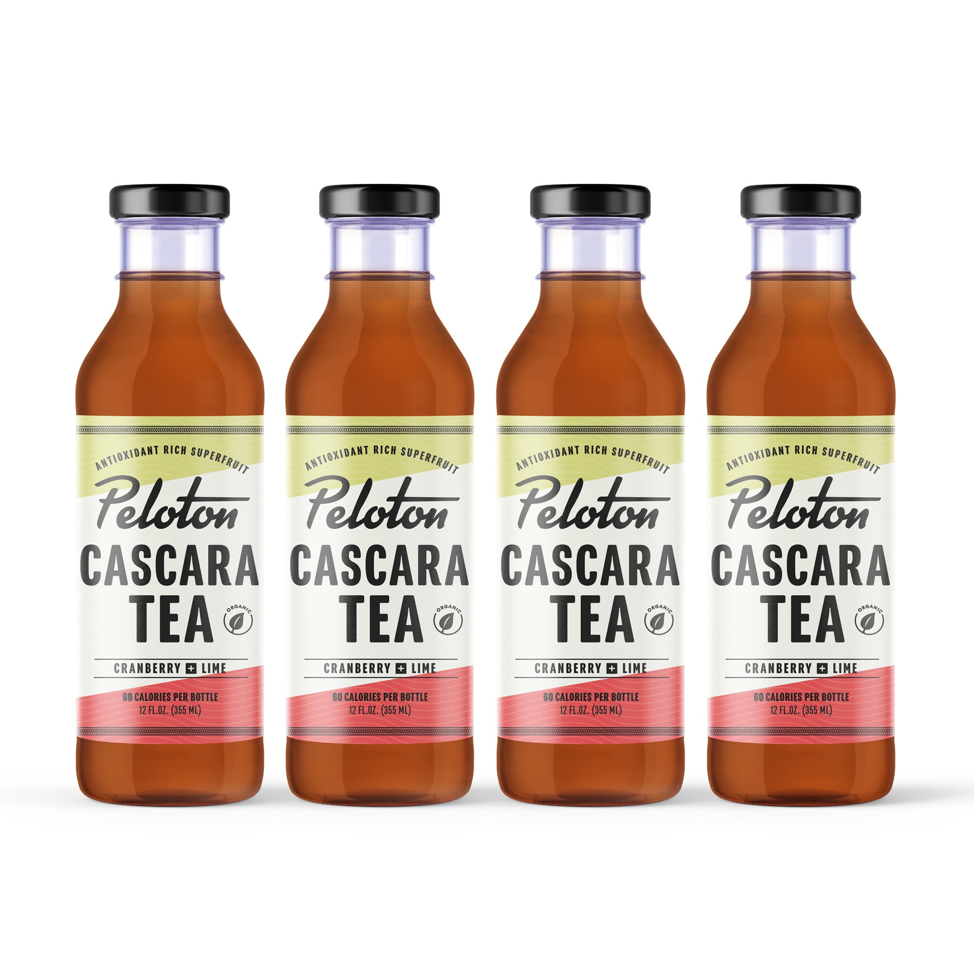 Peloton Cascara Tea, 4 pack, Cranberry + Lime