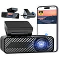 thumbnail image 1 of Pelsee 4K Dash Cam Front and Rear,4K+1080P Dual Dash Camera with Wi-Fi App Control, 64GB SD Card, Voice Commands, 1.5" IPS Display, Night Vision, G-Sensor, and 24-Hour Parking Mode, 1 of 8