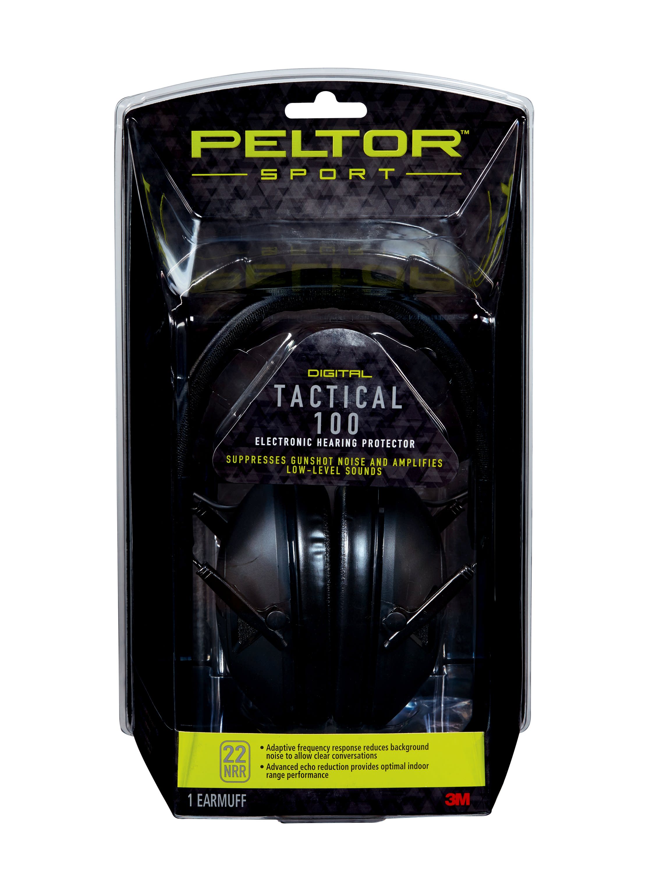Peltor Sport Tactical 100 Electronic Hearing Protector (TAC100) by 3M - 3