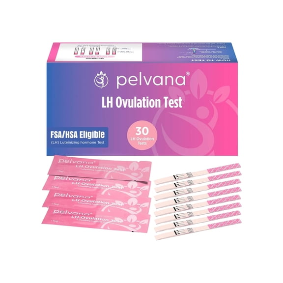 Pelvana Ovulation Test Kit, 30 LH Test Strips, Easy-to-Use Fertility Predictor