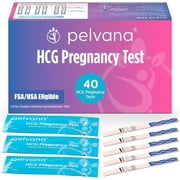 Pelvana HCG Pregnancy Test Strips, 40-Count Value Pack, Fast Results in 5 Minutes
