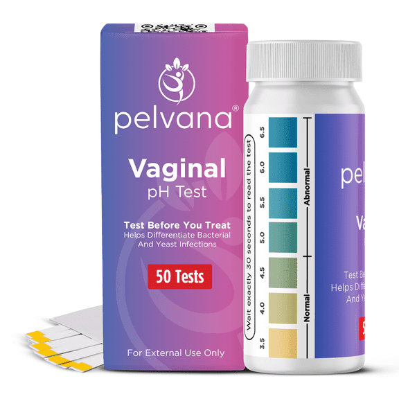 Pelvana Vaginal pH Test Strips at Home Vaginal pH Tester for Women, 50 Count