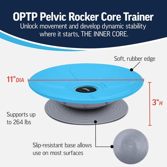 Pelvic Rocker Core Trainer - Balance Disc for Core Stability, Pelvic Floor Training, and Lower Ab Exercise