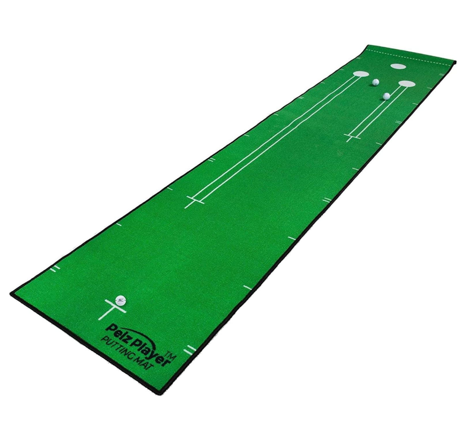 Pelz Player Golf Putting Mat | Includes Tour Proven Training Drills & Tips | Realistic Putting Surface by Dave Pelz Improves Your Putting Game | Measures 26" x 126"