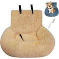 thumbnail image 1 of Pelzbarn Car Seat- Dog Car Bed with Safety Straps, Furry Safety CarSeats for Small & Medium & Large Dogs, Detachable and Easy to Clean, Pets Bed for Travel for All Vehicles, 1 of 7