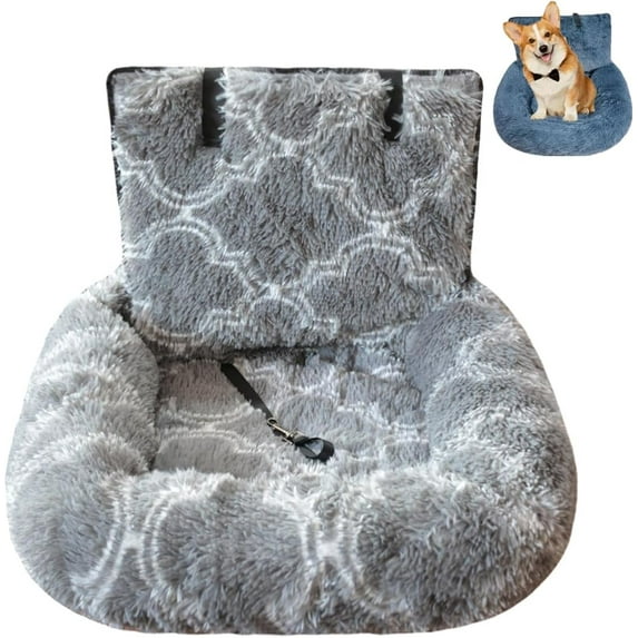 Pelzbarn Car Seat,Pelzbarn Car Seat Dog, Fluffy Safety Car Seat for Large Small Dogs,Removable and Easy to Clean,Pets Bed for Travel with Thick Cushion for All Cars