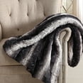 thumbnail image 1 of Christian Siriano Luxury Faux Fur Throw with Gift Box in Black Ombre, 1 of 5