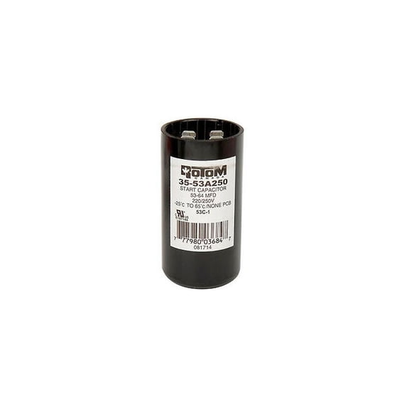 Rotom 53C-1 53-64MFD 220/250V Start Capacitor Round