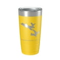 thumbnail image 1 of Pemadumcook Chain of Lakes Map Tumbler Travel Mug Insulated Laser Engraved Coffee Cup South Twin Ambajejus Maine 20 oz Yellow, 1 of 1