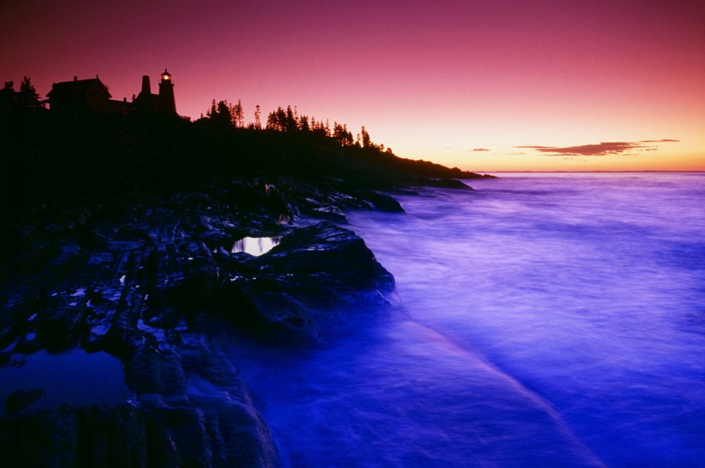 Pemaquid Point Lighthouse Bristol Maine Usa Canvas Art - Bilderbuch Design Pics (18 x 12)