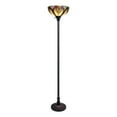 thumbnail image 1 of Pemberly Row 1-Light Metal Torchiere Floor Lamp in Dark Bronze, 1 of 7