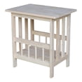 thumbnail image 1 of Pemberly Row 1 Shelf Solid Para Wood Magazine End Table in Natural, 1 of 8