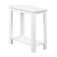 thumbnail image 1 of Pemberly Row 1 Shelf Traditional Wood Chairside End Table in White, 1 of 7