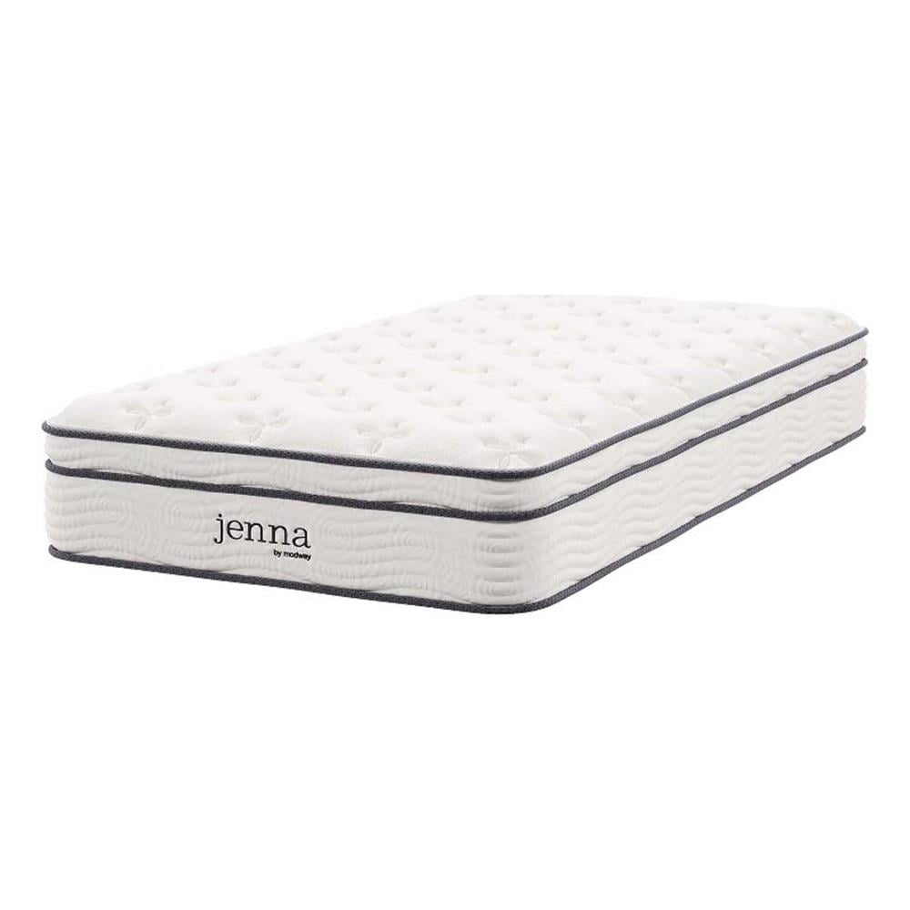 Pemberly Row 10" Innerspring and Foam Twin XL Mattress in White