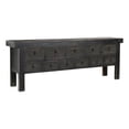 thumbnail image 1 of Pemberly Row 11-Drawer Reclaimed Pine Wood Console Table in Black, 1 of 7