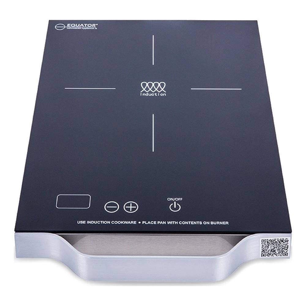 Pemberly Row 11inch Portable Single-Burner Induction Cooktop - w/ Handle - Black