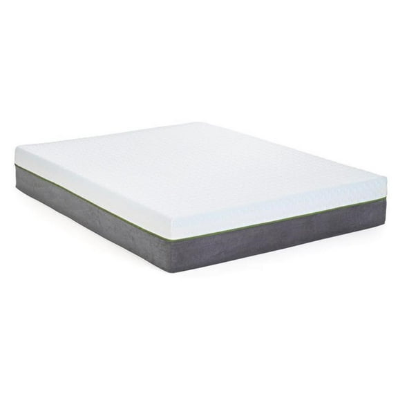 Pemberly Row 12" Copper Queen Premium Memory Foam Mattress in White