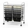 thumbnail image 1 of Pemberly Row 12 Drawers Rolling Cart Mutlicolor Studio Organizer Bins in Gray, 1 of 8