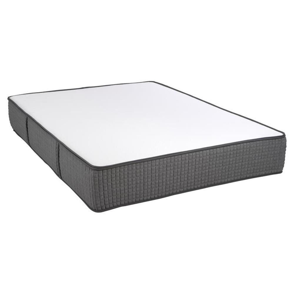 Pemberly Row 12" Firm Flippable King Memory Foam Mattress in White